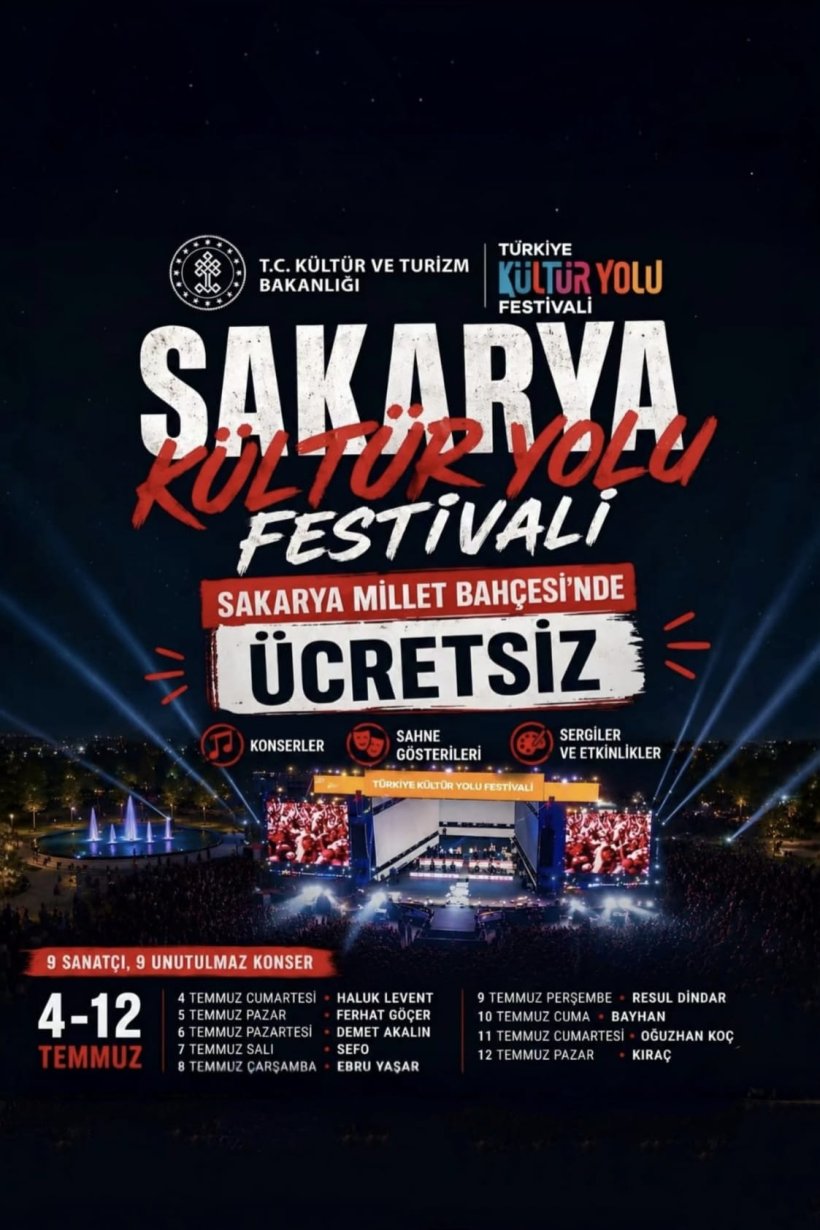 TÜRKİYE KÜLTÜR YOLU FESTİVALİ SAKARYA YAZ AKŞAMLARI