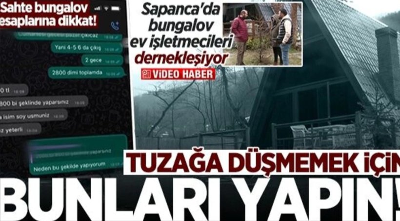 Sahte Bungalov Hesaplarına Dikkat! Tuzağa Düşmemek İçin Bunları Yapın.
