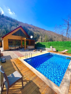 İstanbuldere Bungalov 2 (Sıcak havuz & Jakuzi) 2+1 Dereye sıfır
